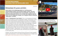 18. Dezember 2023: Klimawissen für Gross und Klein