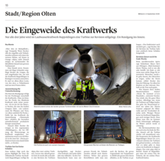 Ein Rundgang ins Innere des Laufwasserkraftwerks Ruppoldingen